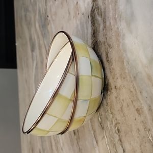 MacKenzie Childs Parchment Every Day Bowls Enamel